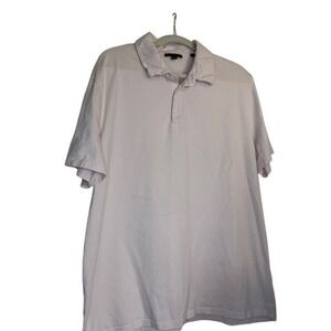 Vince Mens XXL Pink Cotton Polo Shirt Short Sleeve Regular Fit Casual USA